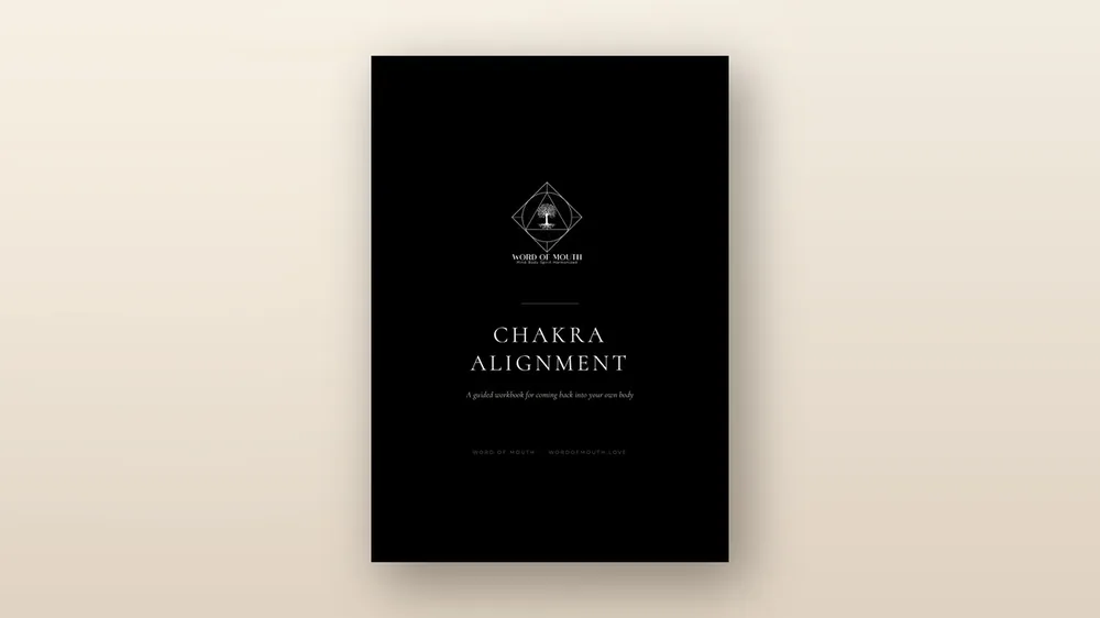 The Word of Mouth Chakra Alignment workbook